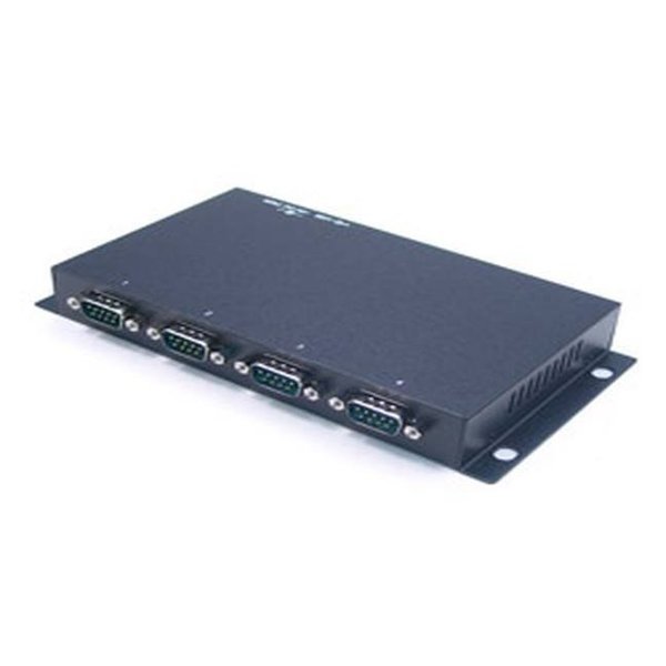 Antaira Industrial 4-Port RS-232 to USB 2.0 High Speed Converter with Surge & Isolation UTS-404A-SI
